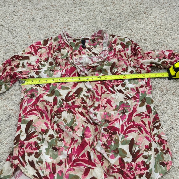 Meara Floral Long Sleeve Blouse KUT from the Kloth Medium - Picture 12 of 16